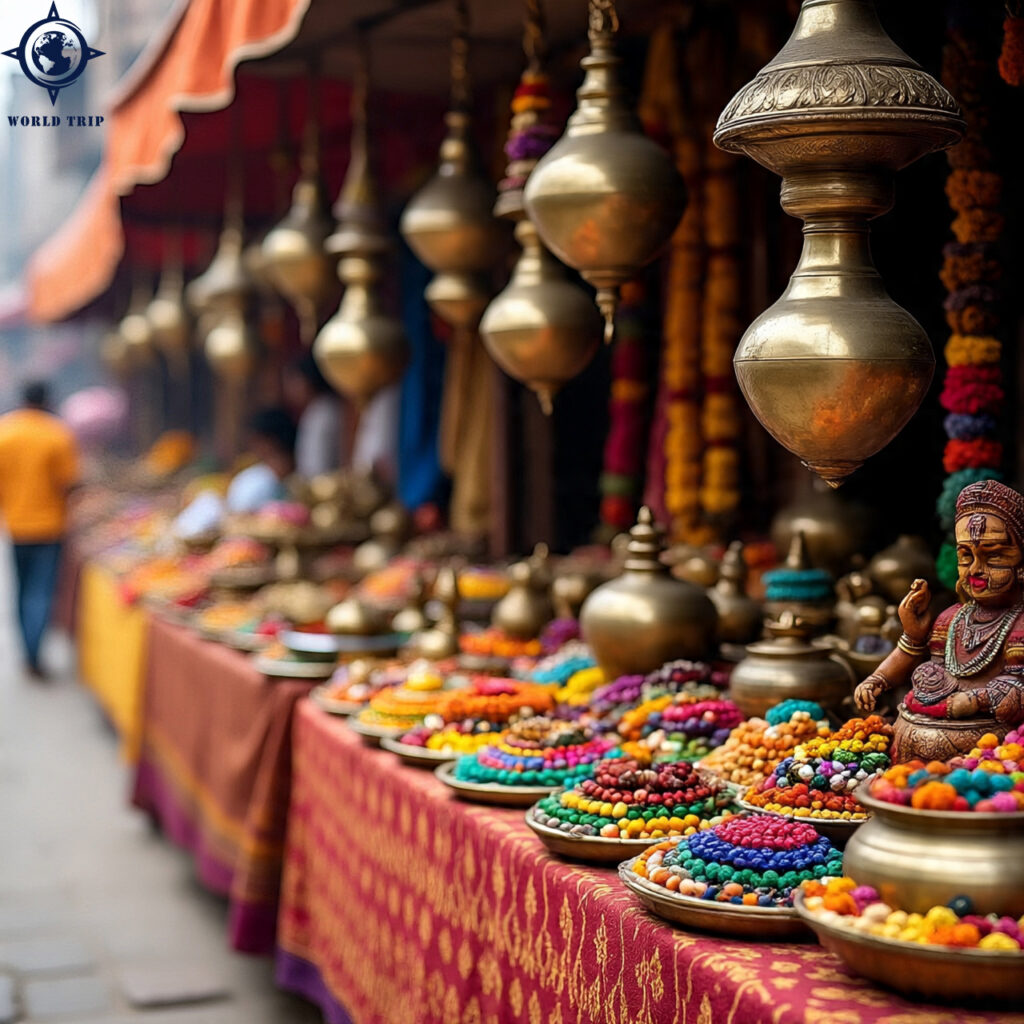 a vibrant varanasi street market scene with (1)